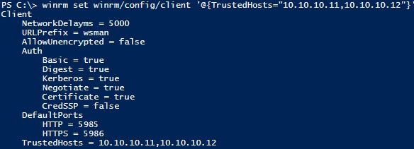 Remote Host Added to Local TrustedHost List.