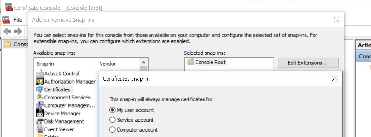 How to check for Suspicious root CA certificates in Windows
